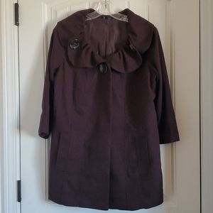 Max&Mia Open Front Brown Coat- Medium